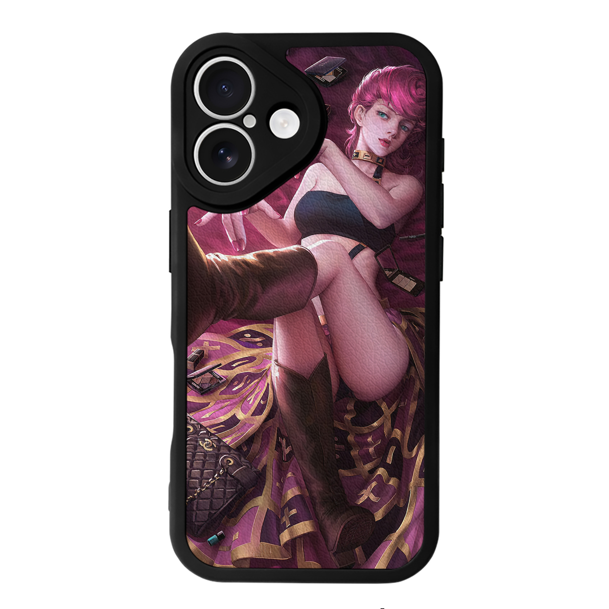 （画像用） ジョジョの奇妙な冒険 JoJo's Bizarre Adventure 【iPhone 16シリーズ対応】シリコンスマホケース（レザー調） 材質：シリコン